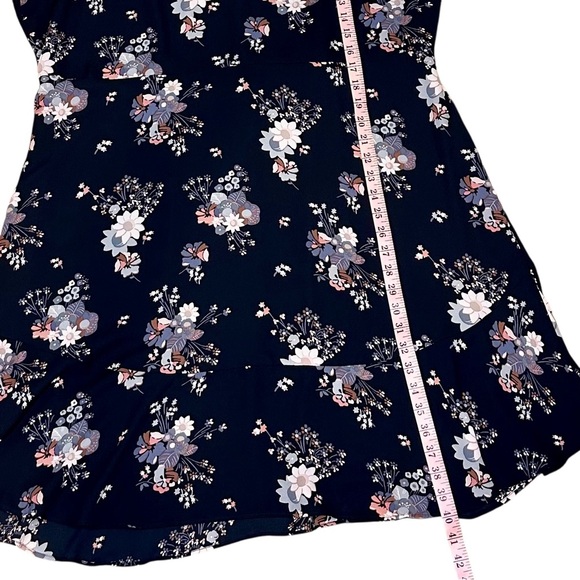 LOFT Black Floral Long Sleeve Dress Plus Size 18 - Picture 13 of 13